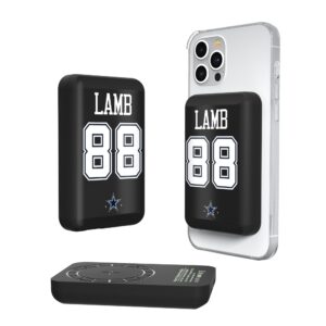 Keyscaper CeeDee Lamb Dallas Cowboys 5000mAh Wireless Magnetic Power Bank