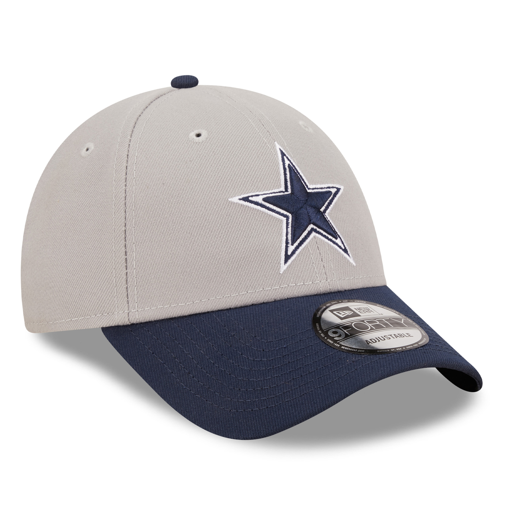 Men's New Era Gray/Navy Dallas Cowboys The League 2Tone 9FORTY Adjustable Hat - Image 4