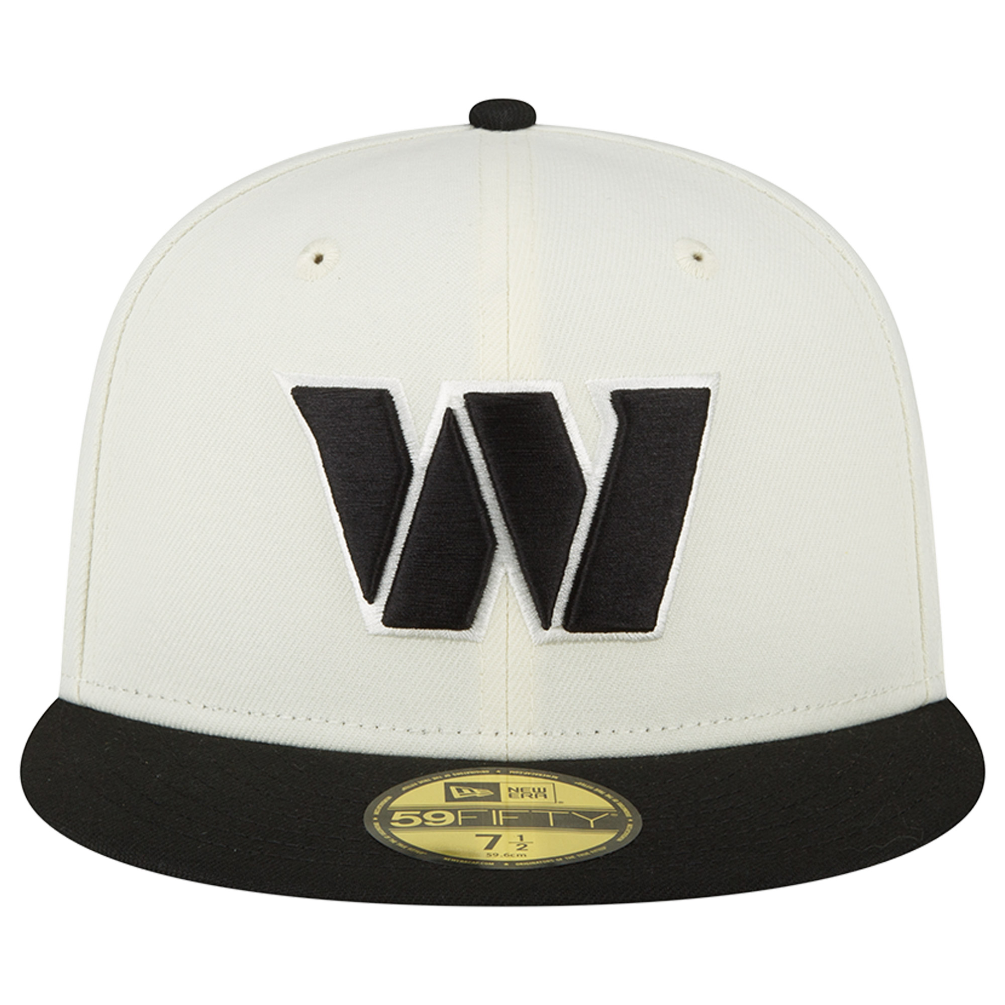 Men's New Era Cream/Black Washington Commanders Chrome Collection 59FIFTY Fitted Hat - Image 5