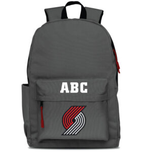 MOJO Gray Portland Trail Blazers Personalized Campus Laptop Backpack