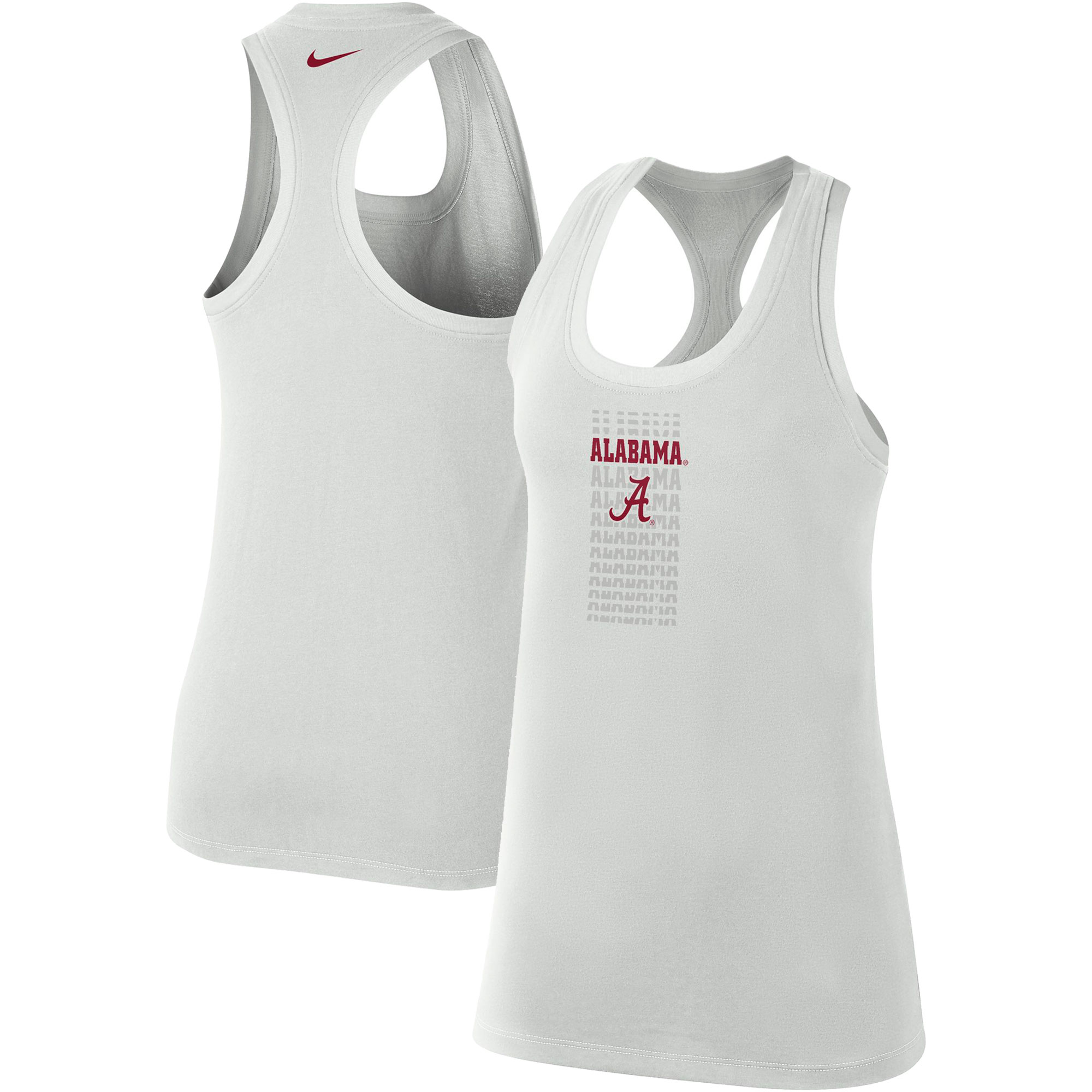 Women's Nike Gray Alabama Crimson Tide Game Time Tank Top - Image 8