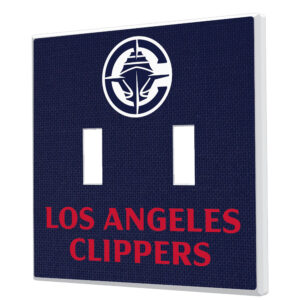 Keyscaper LA Clippers Basketball Design Double Toggle Lightswitch Plate
