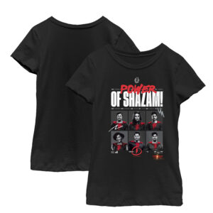 Girls Youth Black Shazam! Photo T-Shirt