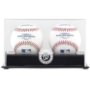 Washington Nationals Two Baseball Cube Logo Display Case