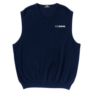 Men's Navy UC Davis Aggies Milano Knit Sweater Vest