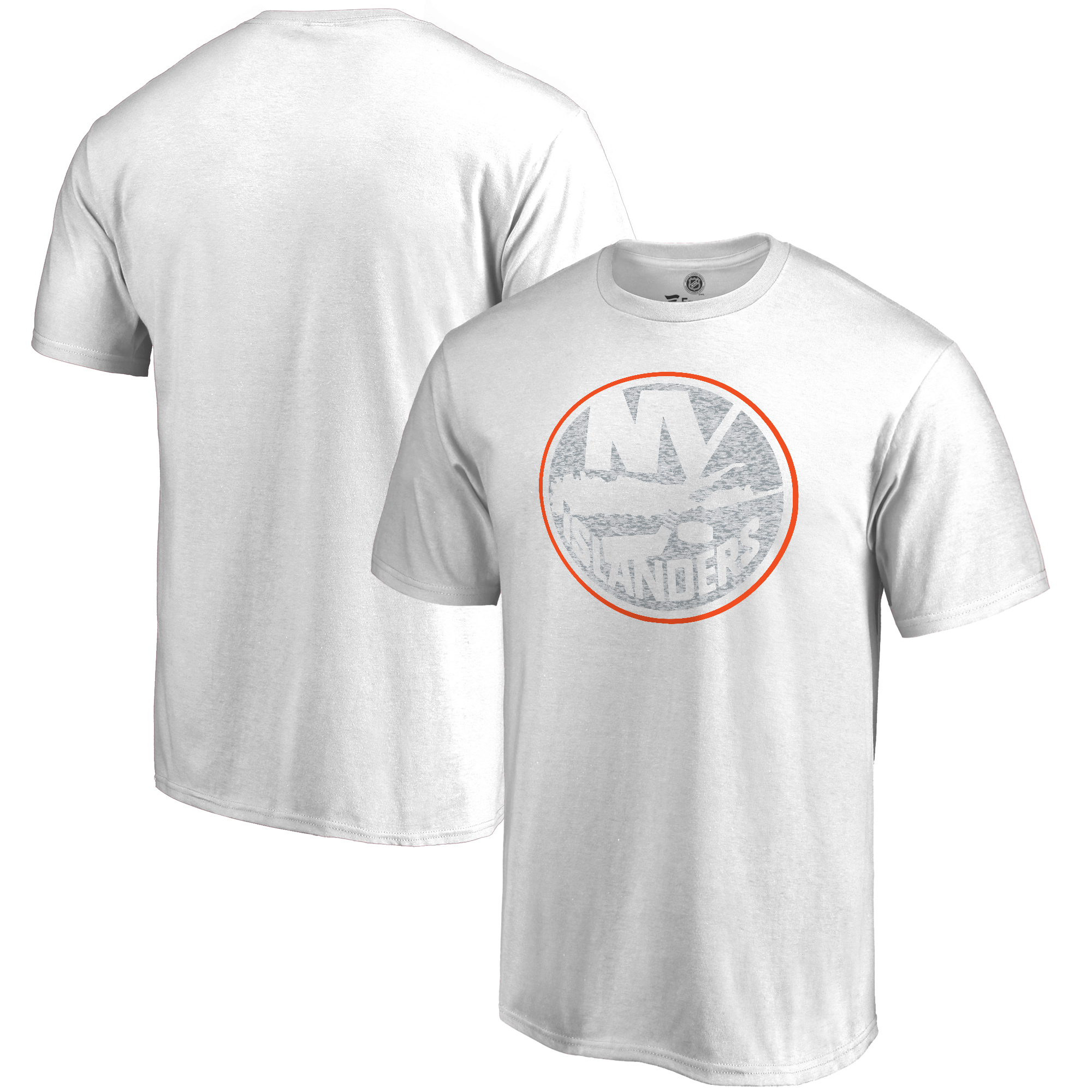 Men's White New York Islanders Whiteout T-Shirt - Image 2
