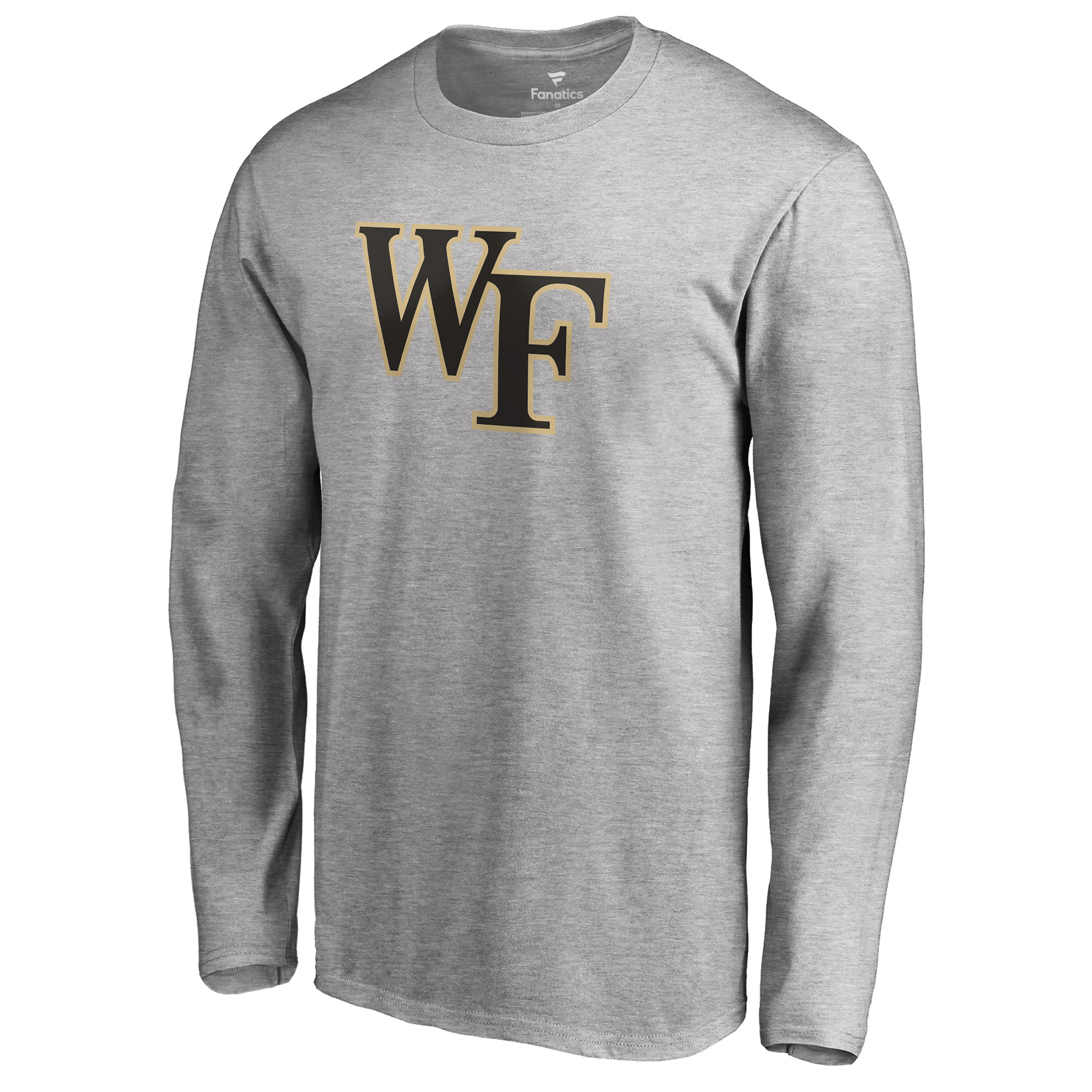 Men's Ash Wake Forest Demon Deacons Primary Logo Long Sleeve T-Shirt - Image 6