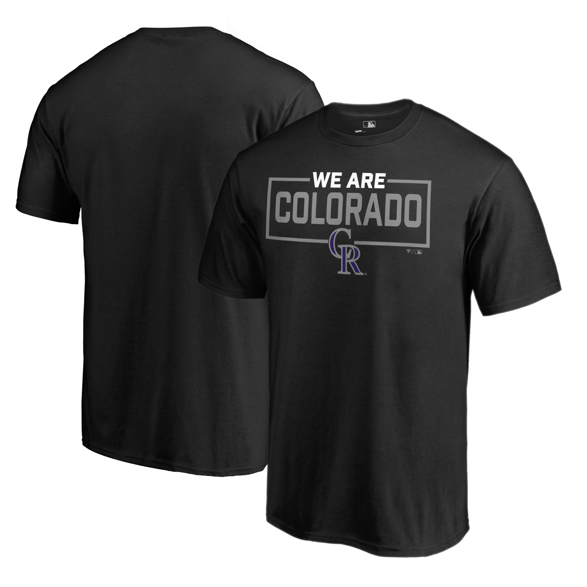 Men's Black Colorado Rockies We Are Icon T-Shirt - Image 5