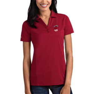 Women's Antigua Red Miami Heat Tribute Polo