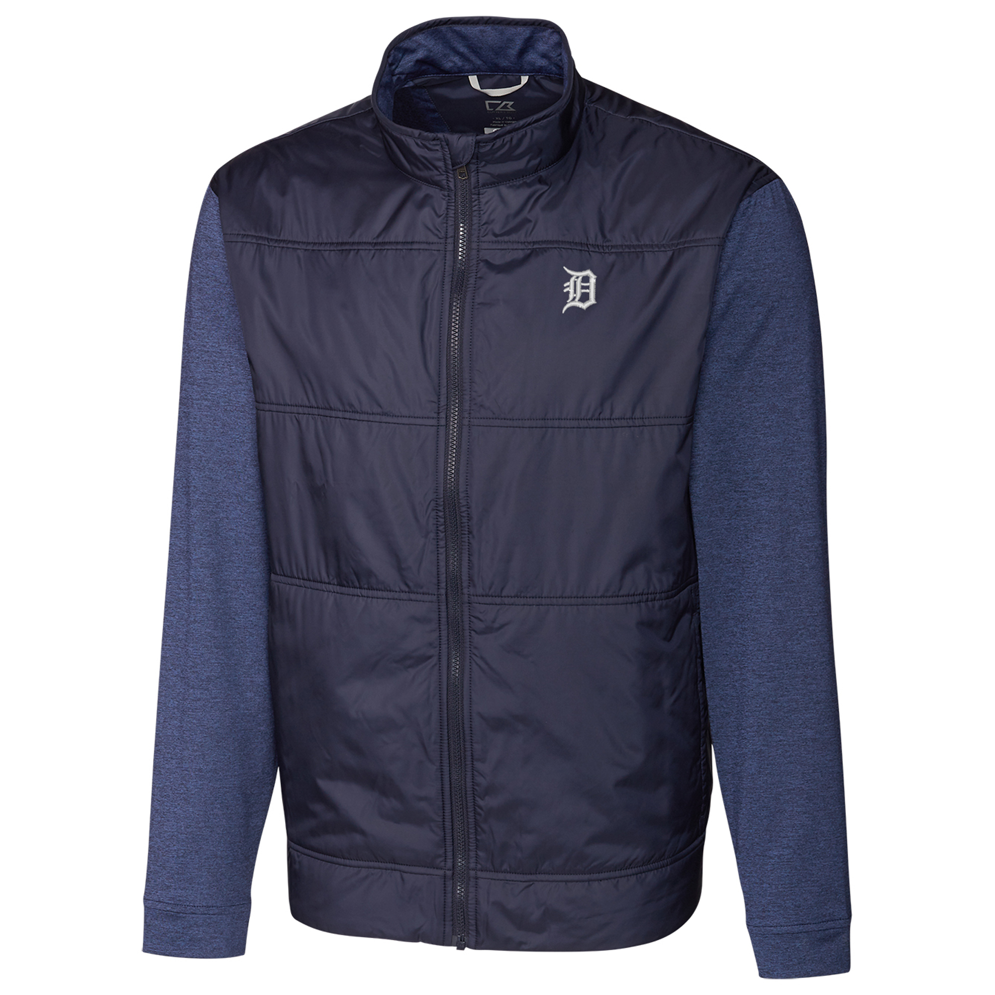 Detroit Tigers Cutter & Buck Stealth Full-Zip Jacket - Navy