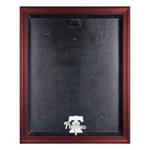 Philadelphia Phillies Mahogany Framed 2019 Logo Jersey Display Case
