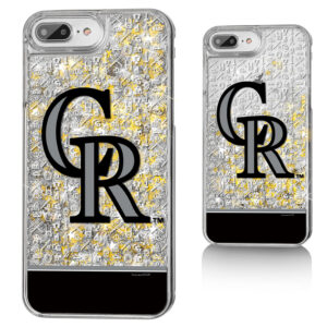 Colorado Rockies iPhone Glitter Memories Print Design Case