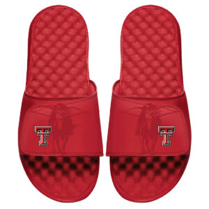 Men's ISlide Red Texas Tech Red Raiders College Tonal Pop Slide Sandals
