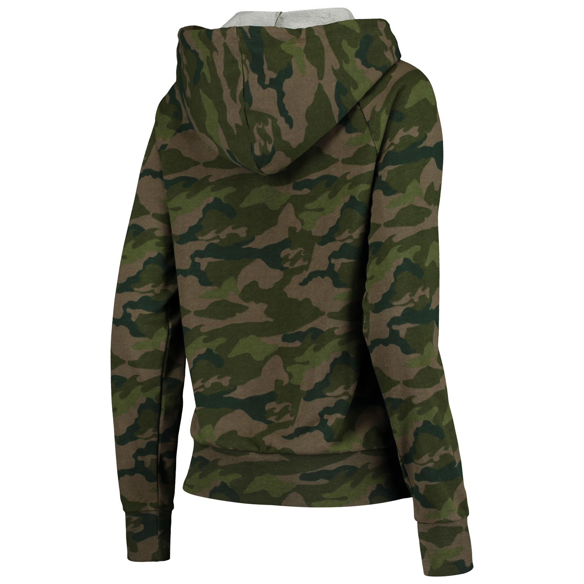 Women's New Era Camo Baltimore Ravens Raglan Full-Zip Hoodie - Image 7