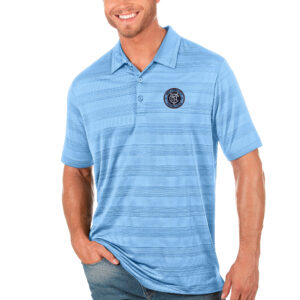 Men's Antigua Blue New York City FC Compass Polo