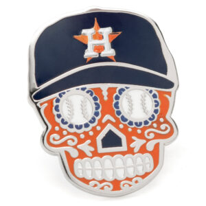 Men's Navy Houston Astros Sugar Skull Lapel Pin