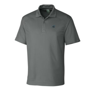Men's Cutter & Buck Gray Carolina Panthers DryTec Genre Polo