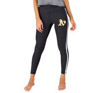 Women's Concepts Sport Charcoal/White Oakland Athletics Centerline Knit Leggings