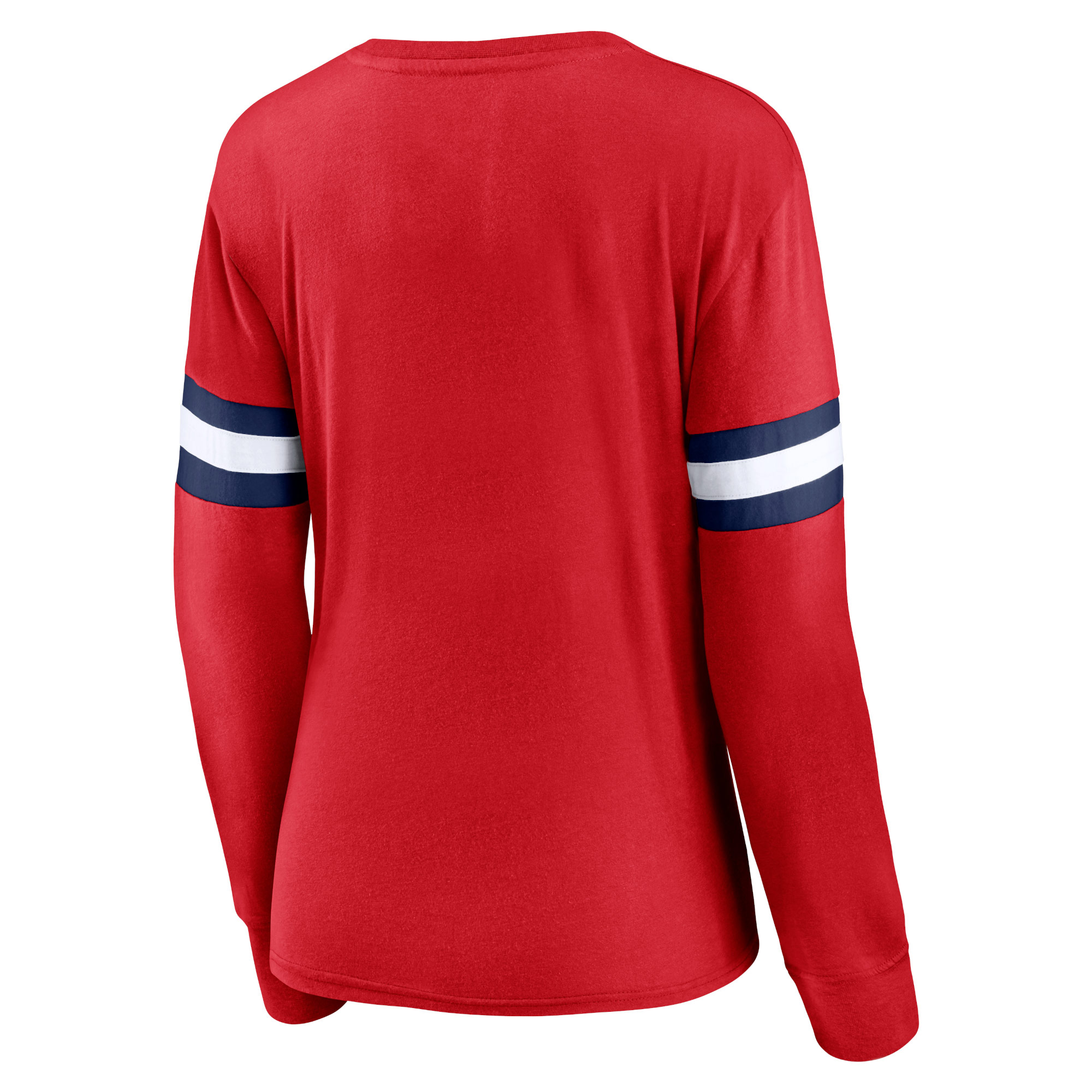 Women's Fanatics Red Washington Capitals Block Party Primary Logo Fashion Long Sleeve T-Shirt - Image 7