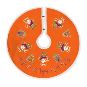 Clemson Tigers Gingerbread Tree Skirt