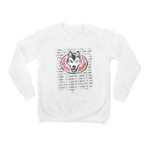 Youth White St. Cloud State Huskies Bold Type Pullover Sweatshirt
