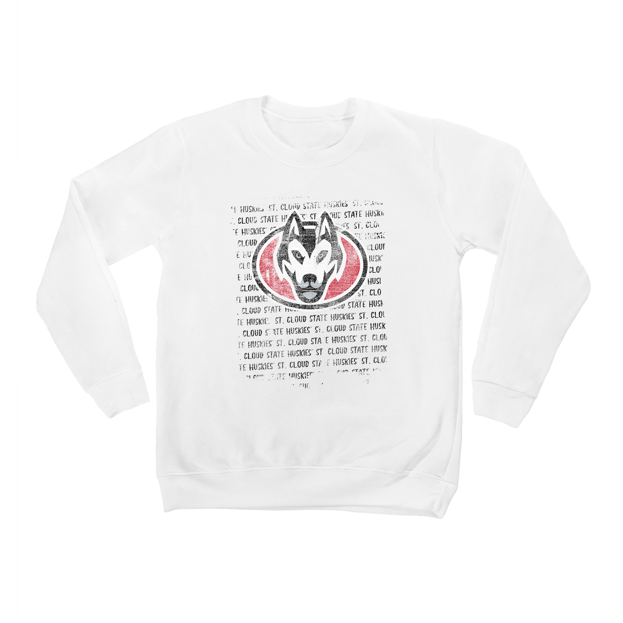 Youth White St. Cloud State Huskies Bold Type Pullover Sweatshirt