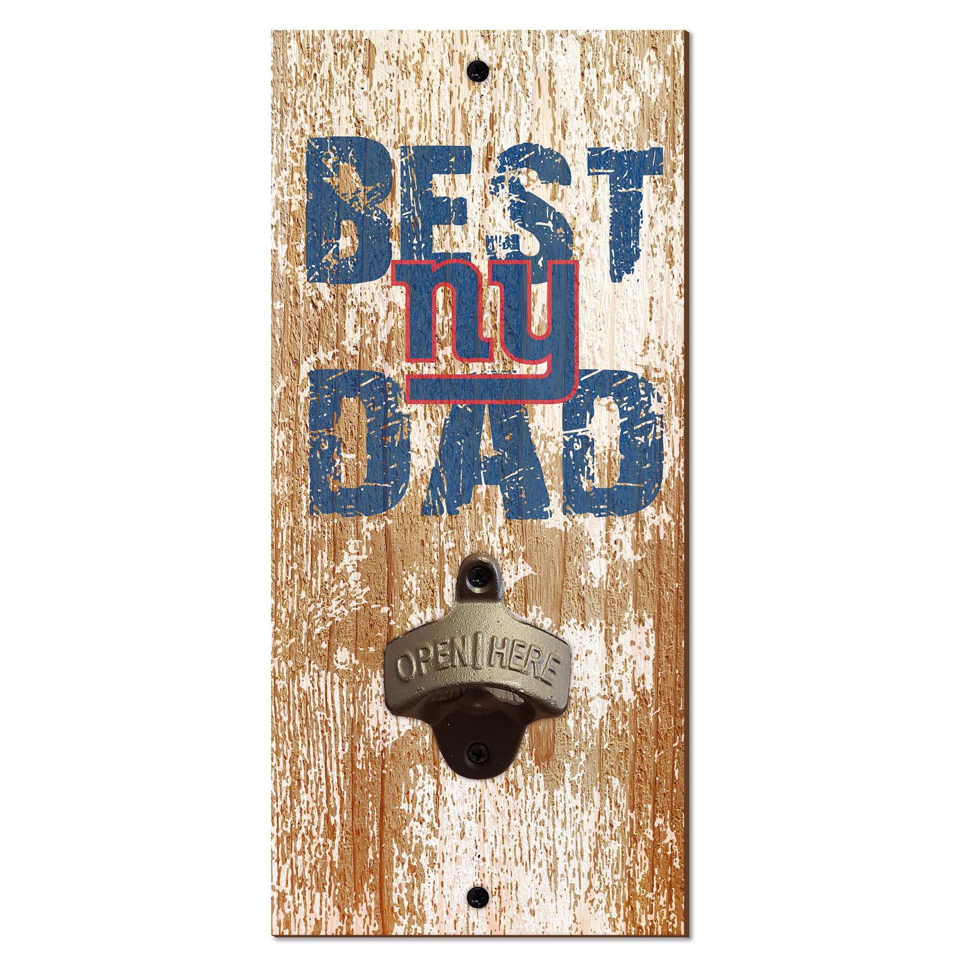 New York Giants 5'' x 12'' Best Dad Bottle Opener