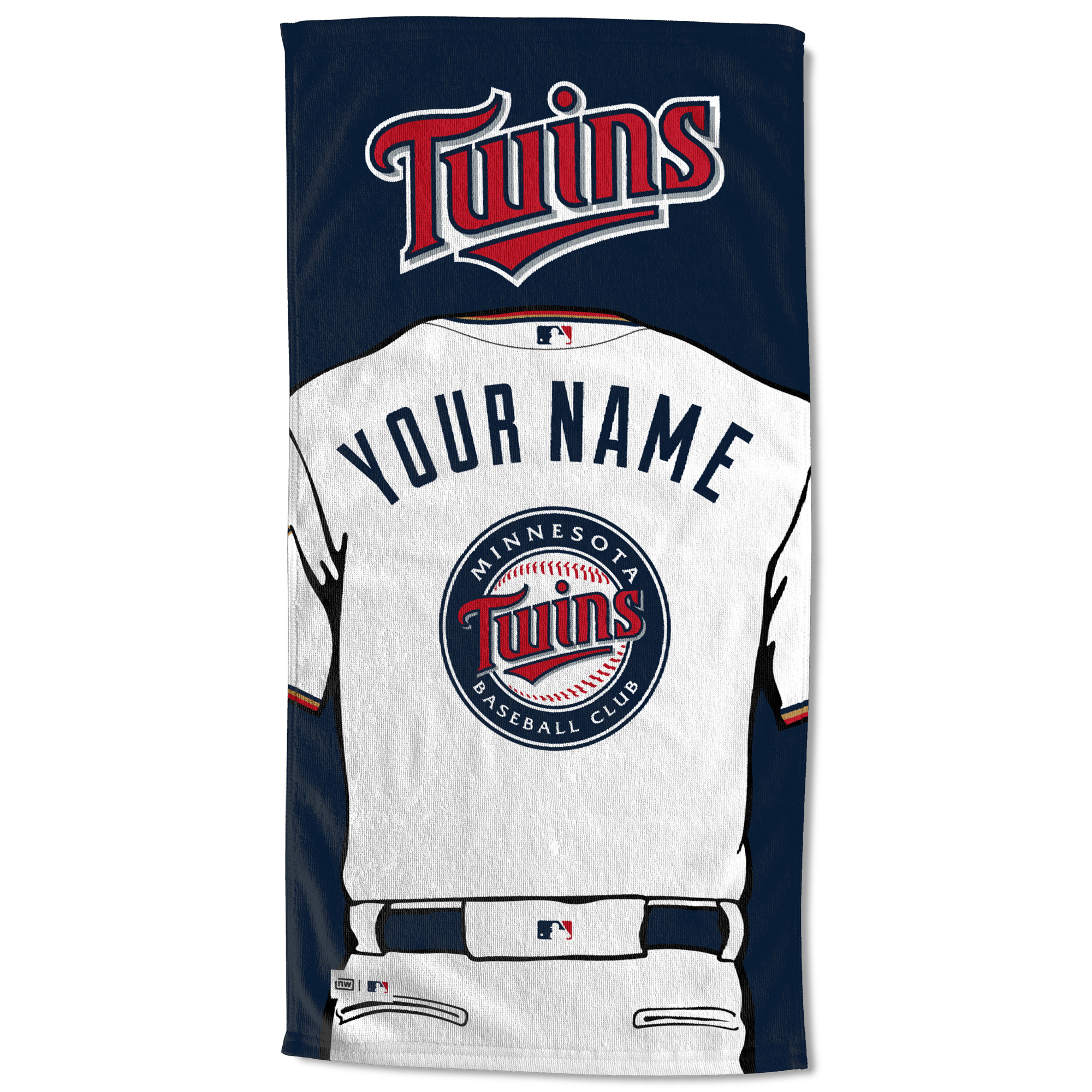 Minnesota Twins 30'' x 60'' Personalized Beach Towel