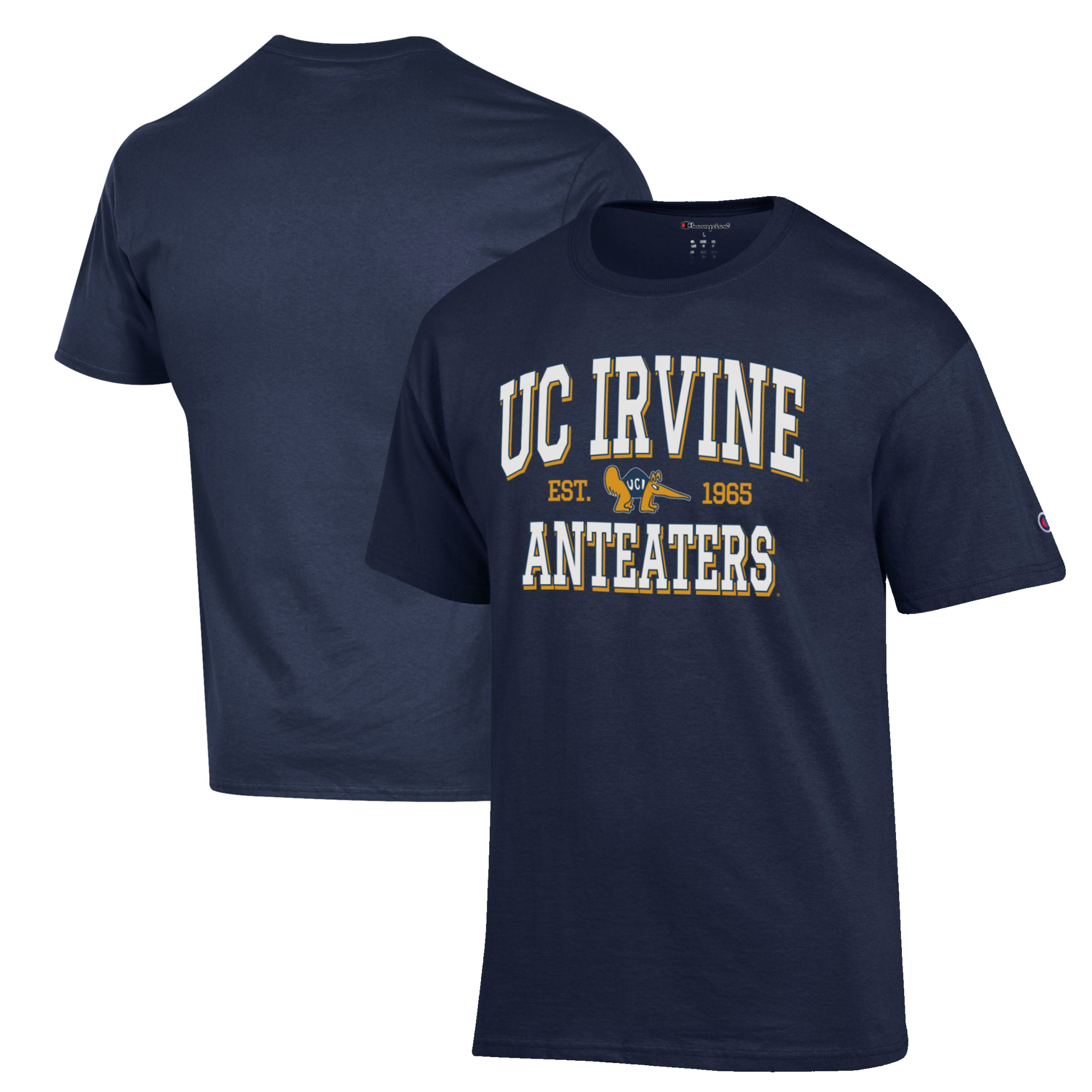 Men's Champion Navy UC Irvine Anteaters Est. Date Jersey T-Shirt