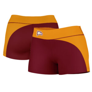 Women's Maroon/Gold Winthrop Eagles Curve Side Shorties