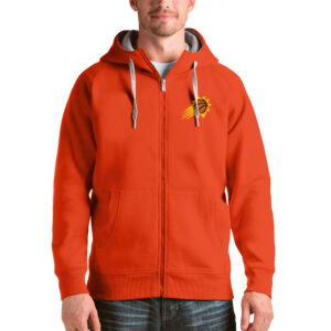 Men's Antigua Orange Phoenix Suns Logo Victory Full-Zip Hoodie