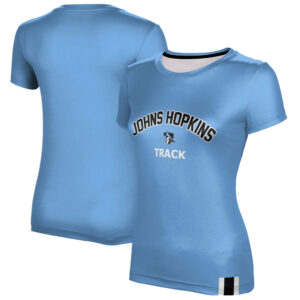 Women's Light Blue Johns Hopkins Blue Jays Track & Field T-Shirt