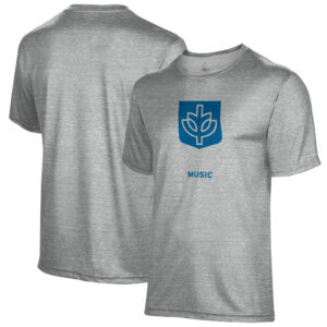 Men's Gray DePaul Blue Demons Music Name Drop T-Shirt
