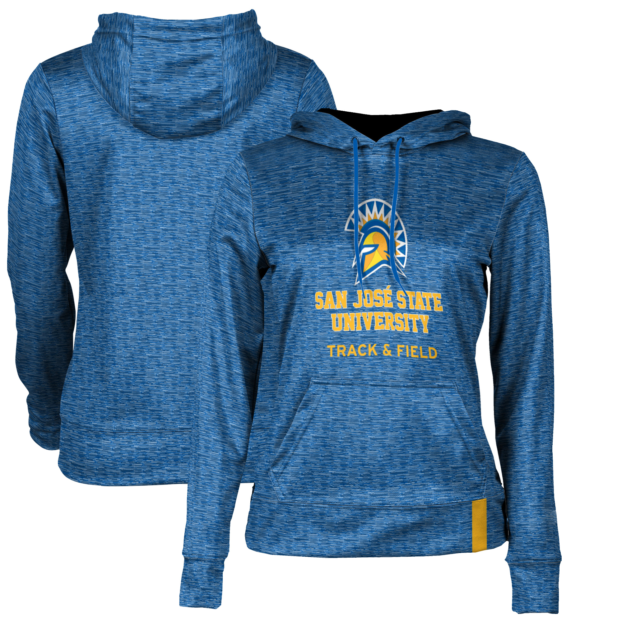 Women's Royal San Jose State Spartans Track & Field Pullover Hoodie