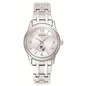 Women's Bulova Silver Catholic University Cardinals Stainless Steel Quartz Watch
