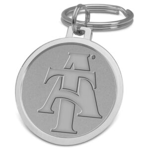 Silver North Carolina A&T Aggies Team Logo Split-Wire Key Ring