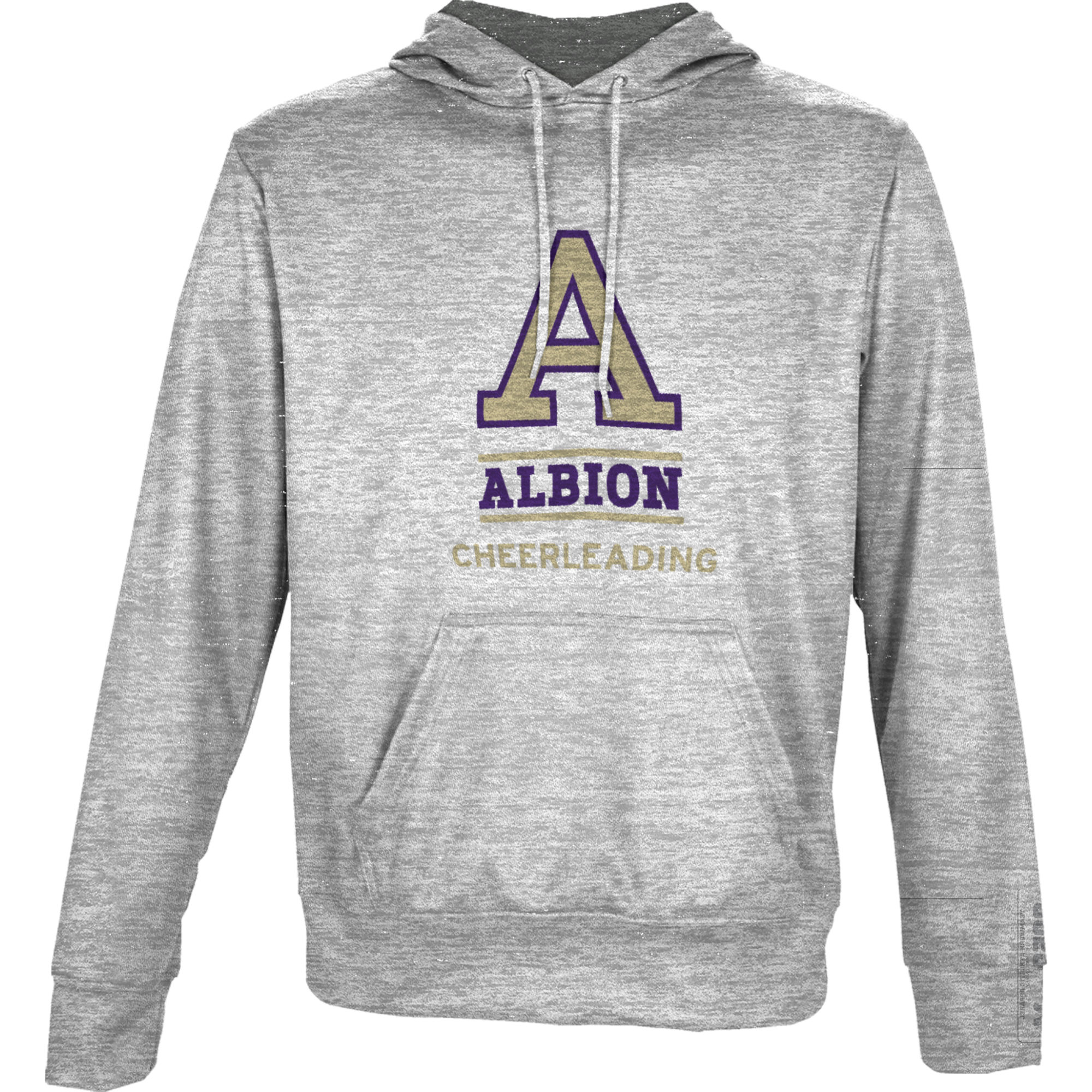 Men's ProSphere Gray Albion Britons Cheerleading Name Drop Pullover Hoodie - Image 10