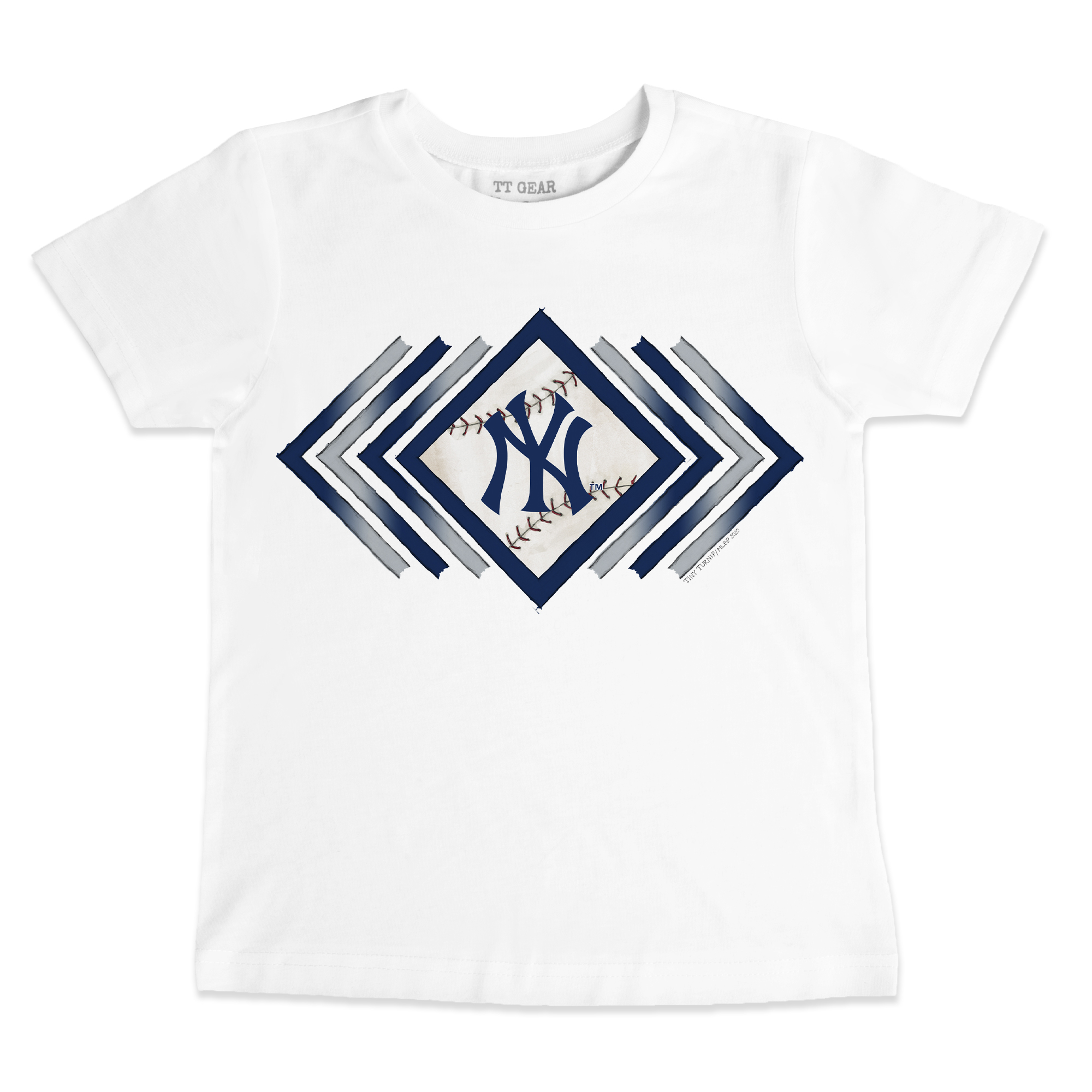 Youth Tiny Turnip White New York Yankees Prism Arrows T-Shirt