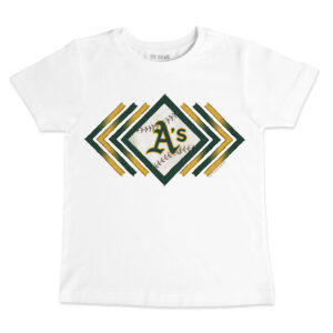 Youth Tiny Turnip White Oakland Athletics Prism Arrows T-Shirt
