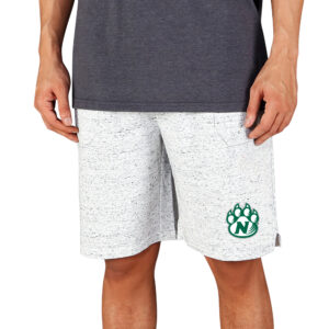 Men's Concepts Sport White/Charcoal Northwest Missouri State Bearcats Throttle Knit Jam Shorts