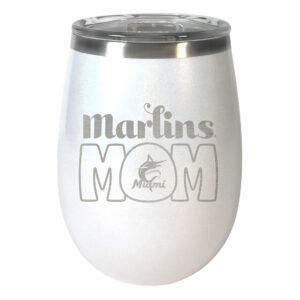 Miami Marlins 10oz. Mom Opal Wine Tumbler