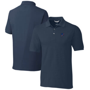 Men's Cutter & Buck Navy Atlanta Falcons Big & Tall Advantage Tri-Blend Pique Polo