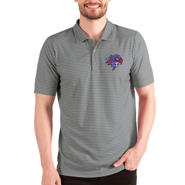 Men's Antigua Heathered Gray/White Halifax Thunderbirds Esteem Polo
