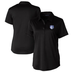 Women's Cutter & Buck Black Saint Louis Billikens Prospect Textured Stretch Polo