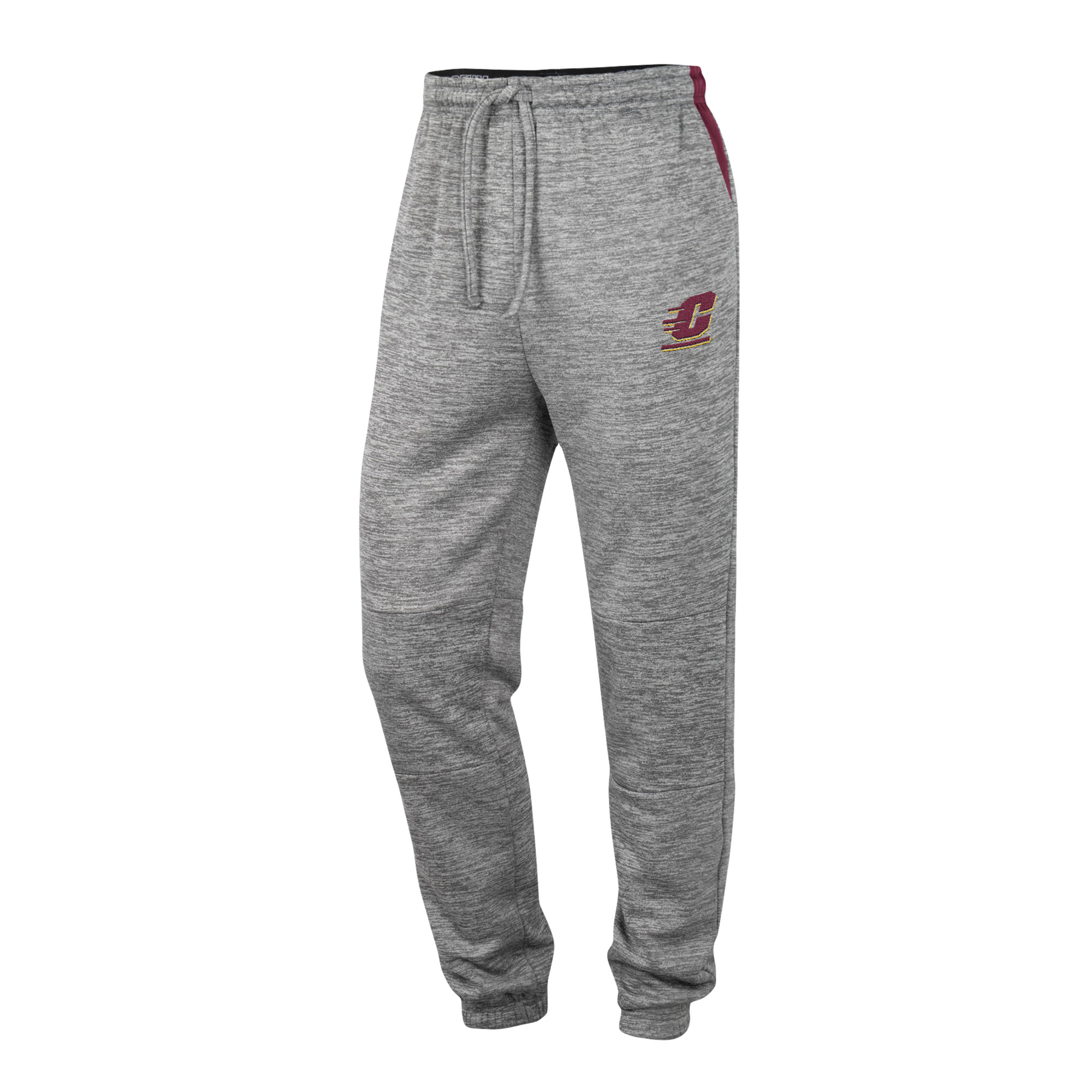 Men's Colosseum Gray Cent. Michigan Chippewas Worlds to Conquer Sweatpants - Image 9
