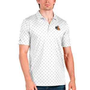 Men's Antigua White/Steel Loyola Chicago Ramblers Spark Polo