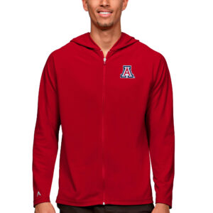 Men's Antigua Red Arizona Wildcats Legacy Full-Zip Hoodie