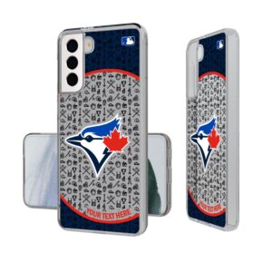 Toronto Blue Jays Circle Design Galaxy Clear Phone Case