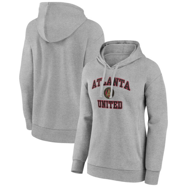 Women's Gray Atlanta United FC Heart and Soul Pullover Hoodie