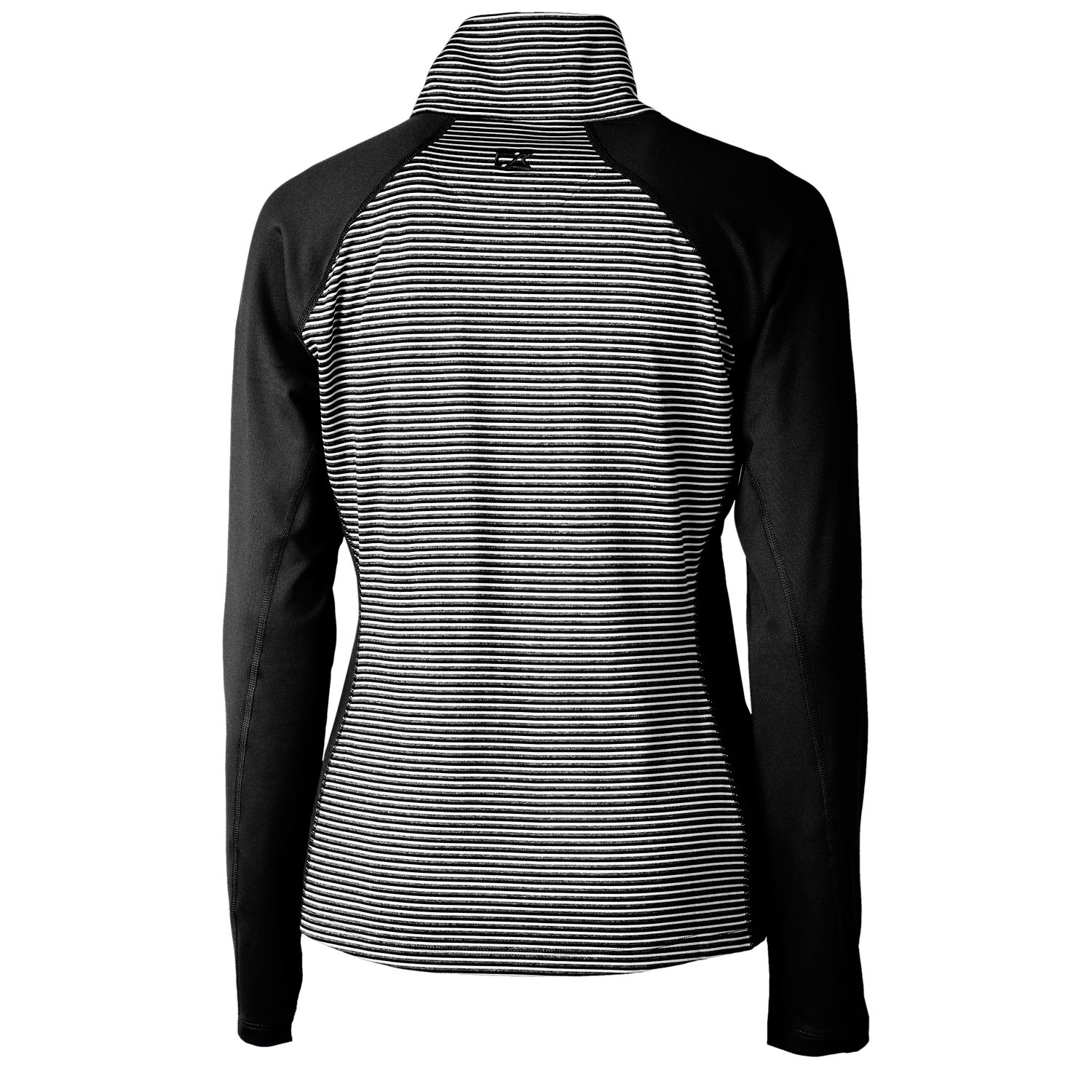 Women's Cutter & Buck Black UCF Knights Forge Tonal Stripe Stretch Half-Zip Pullover Top - Image 7